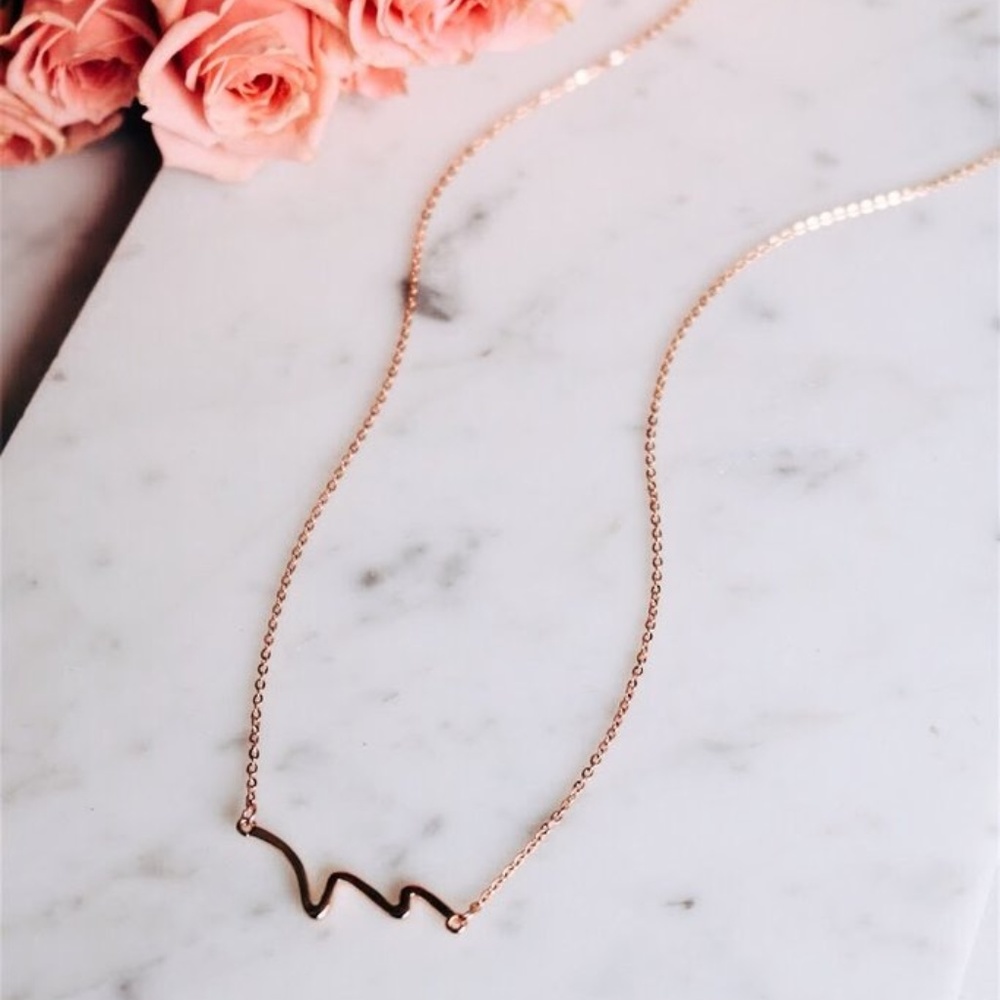 SOLID ✨Happiness Comes In Ocean Waves Necklace✨ - Picture 1 of 4